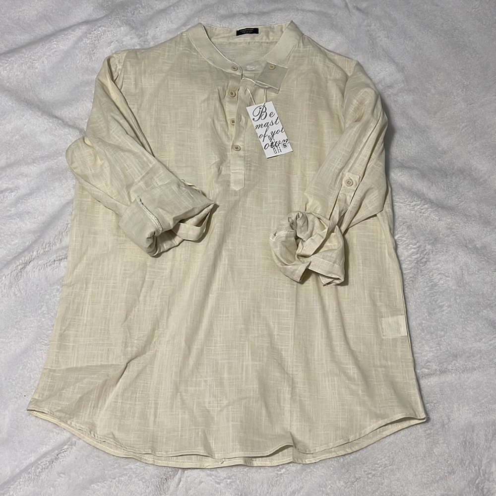 Mens long sleeve beach shirt